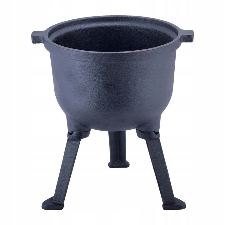 CAST IRON CAULDRON HUNTING POT HUNGARIAN MUSHROOMS 15L FOR FIREPLACE GRILL Kind standing