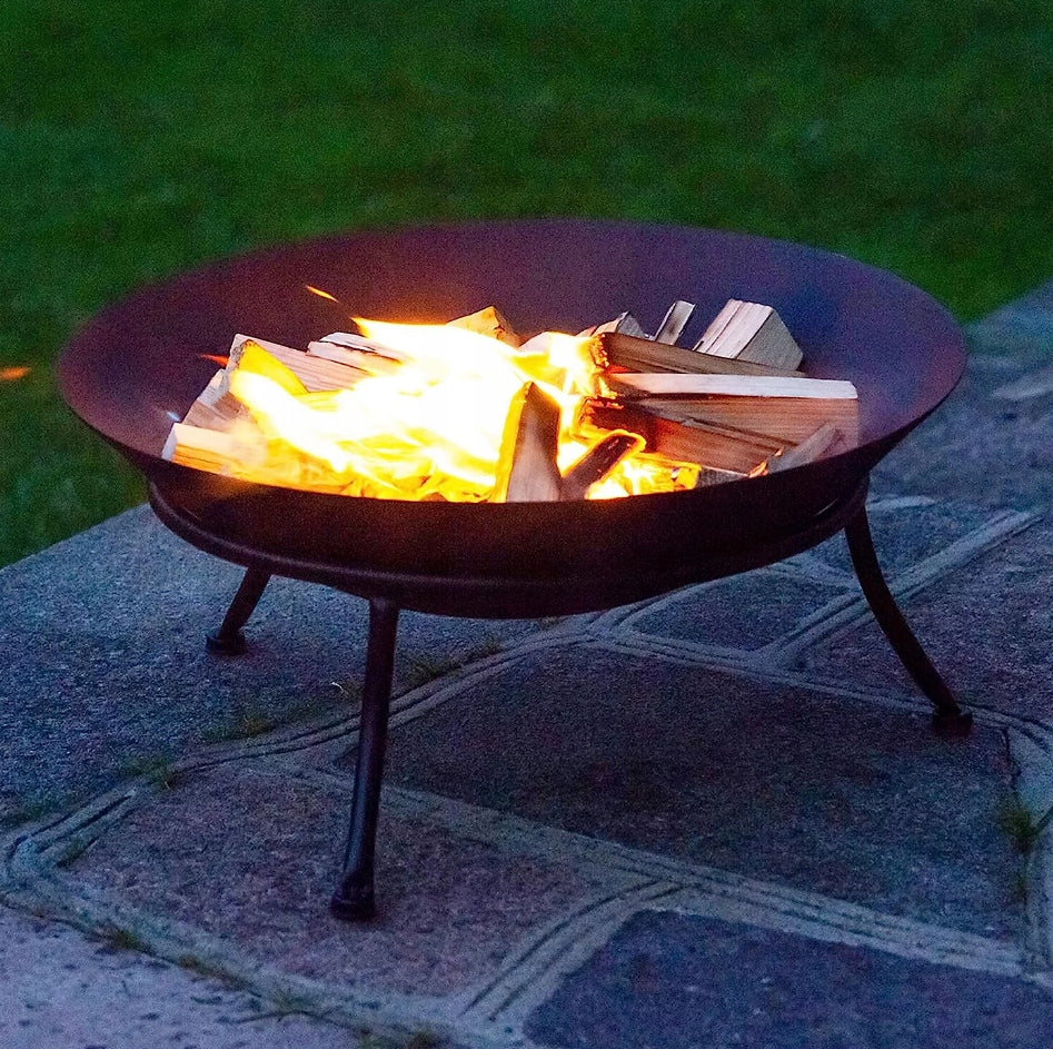 CAST IRON GARDEN FIREPLACE DURABILITY FOR YEARS WITH STAND Grate diameter / width 49.5 cm