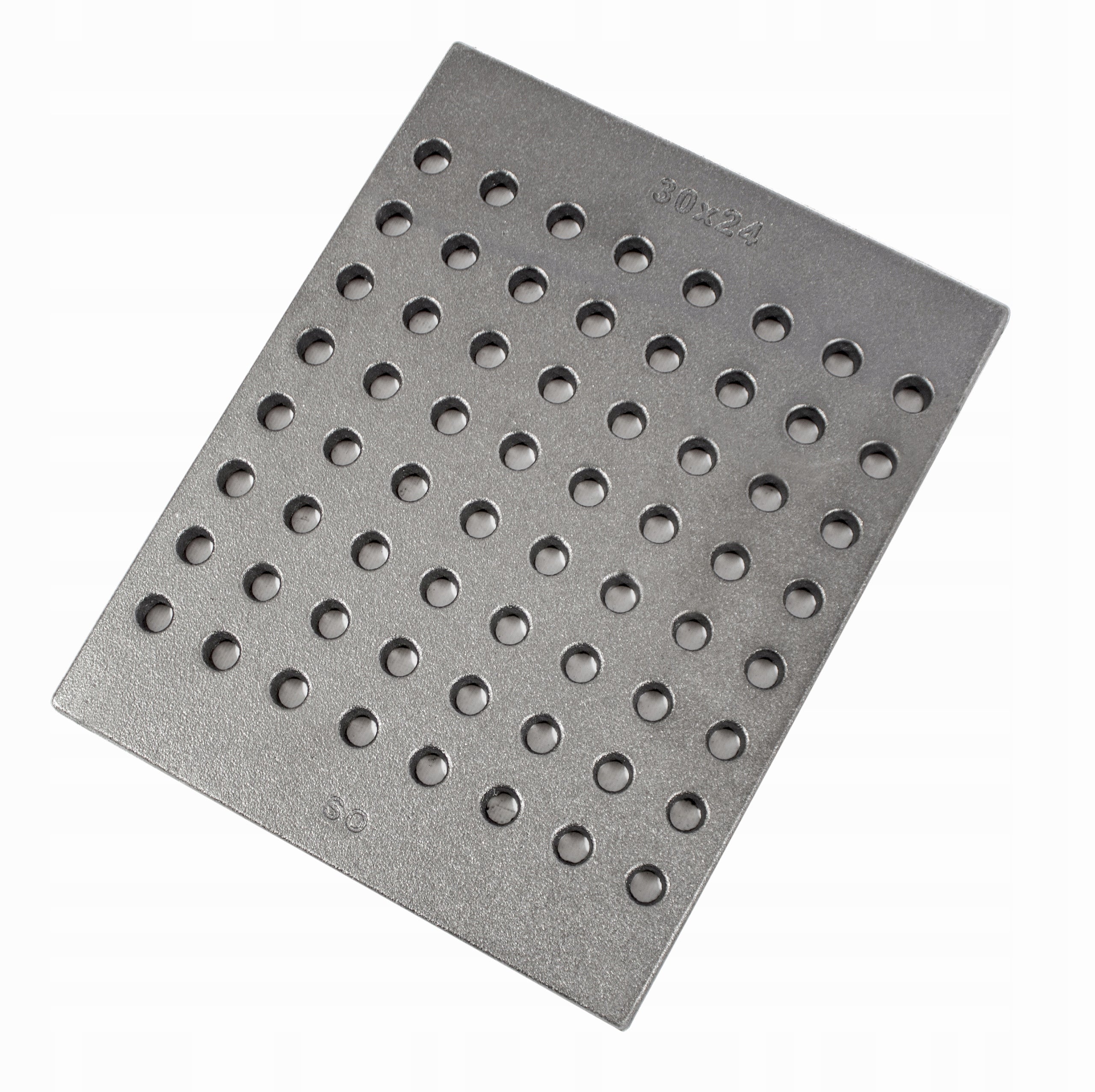 CAST IRON GRATE PUNCHED FOR STOVE FIREPLACE TO ANY SIZE SOLID Diameter 1.5 cm