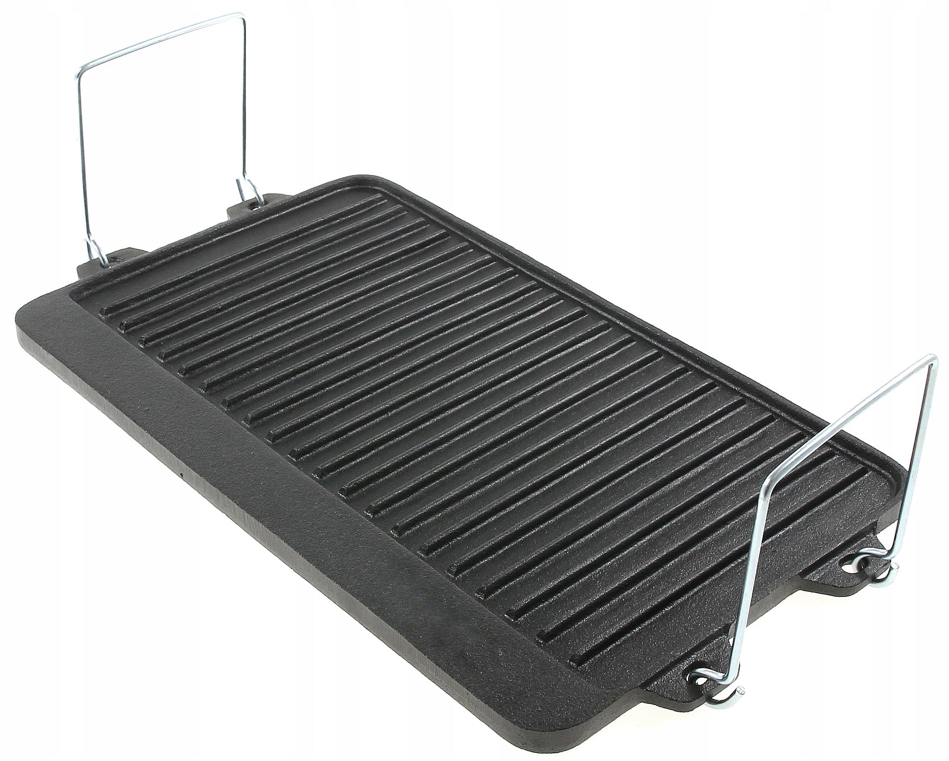 CAST IRON GRILL DOUBLE SIDED GRILL GRATE 44 x 24cm Fire Pit Pan Length 44 cm