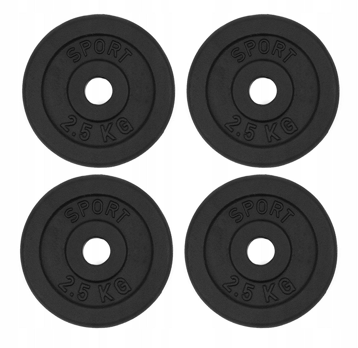 CAST IRON LOAD 4x2,5kg 28mm SET of plates dumbbell disc for barbell