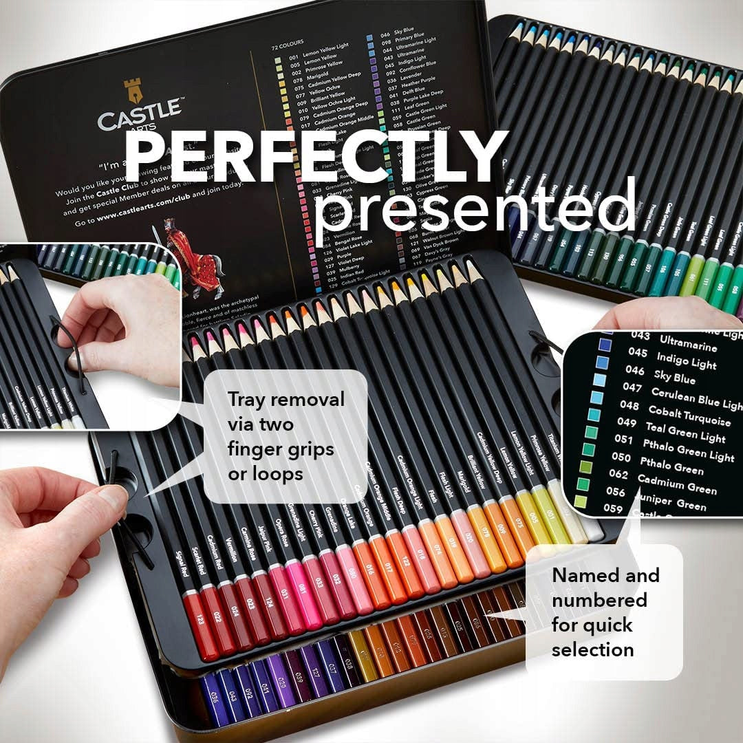 Set Aquarellstifte Castle Art Supplies, 72 Farben. 