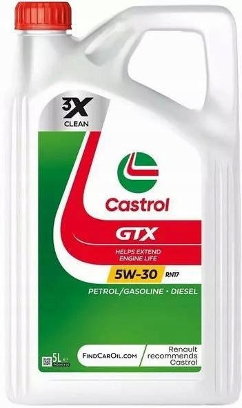 CASTROL GTX 5W30 RN17 RENAULT ACEA C3 5L Manufacturer Castrol