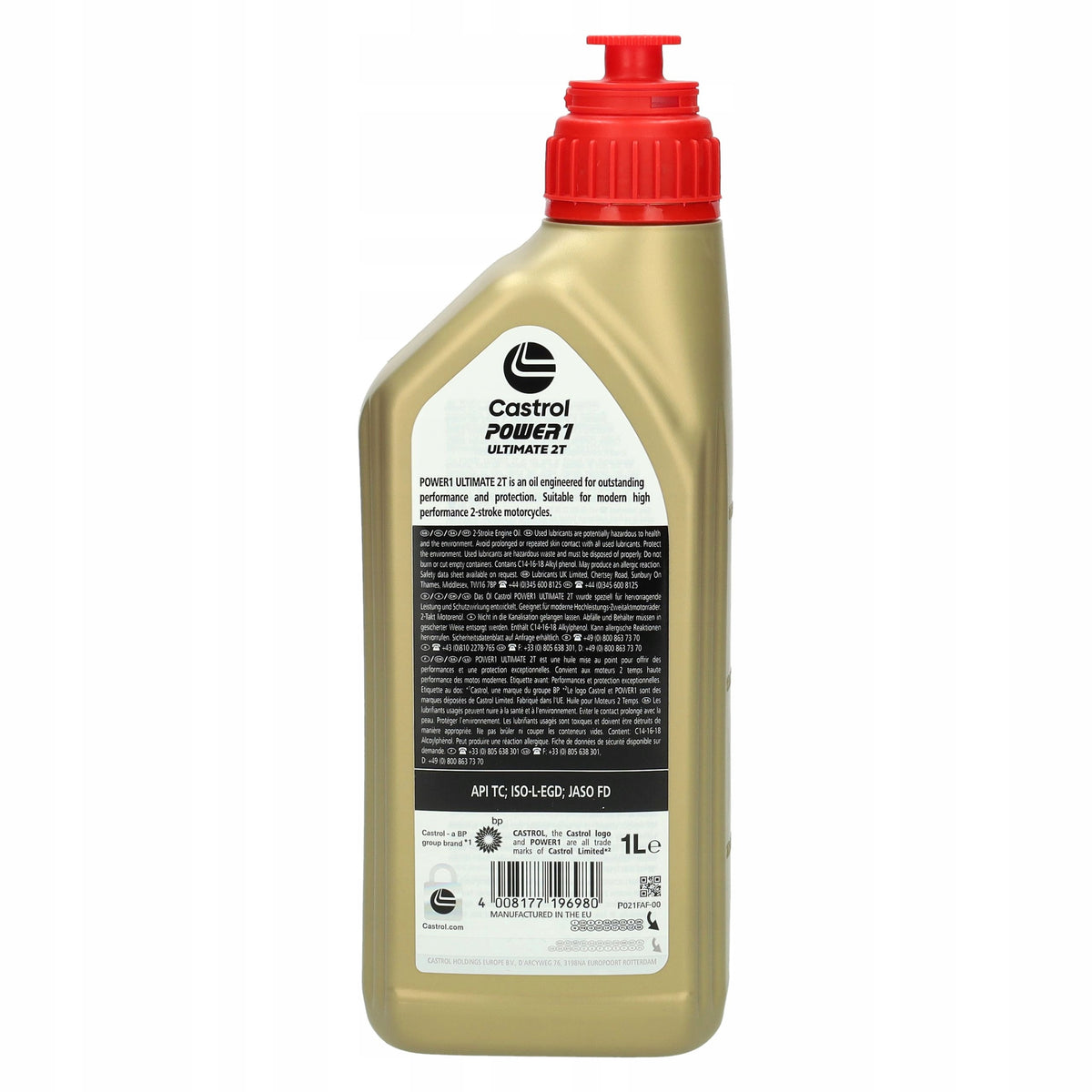CASTROL POWER1 ULTIMATE 2T ENGINE OIL 1L Manufacturer code 15FFB3