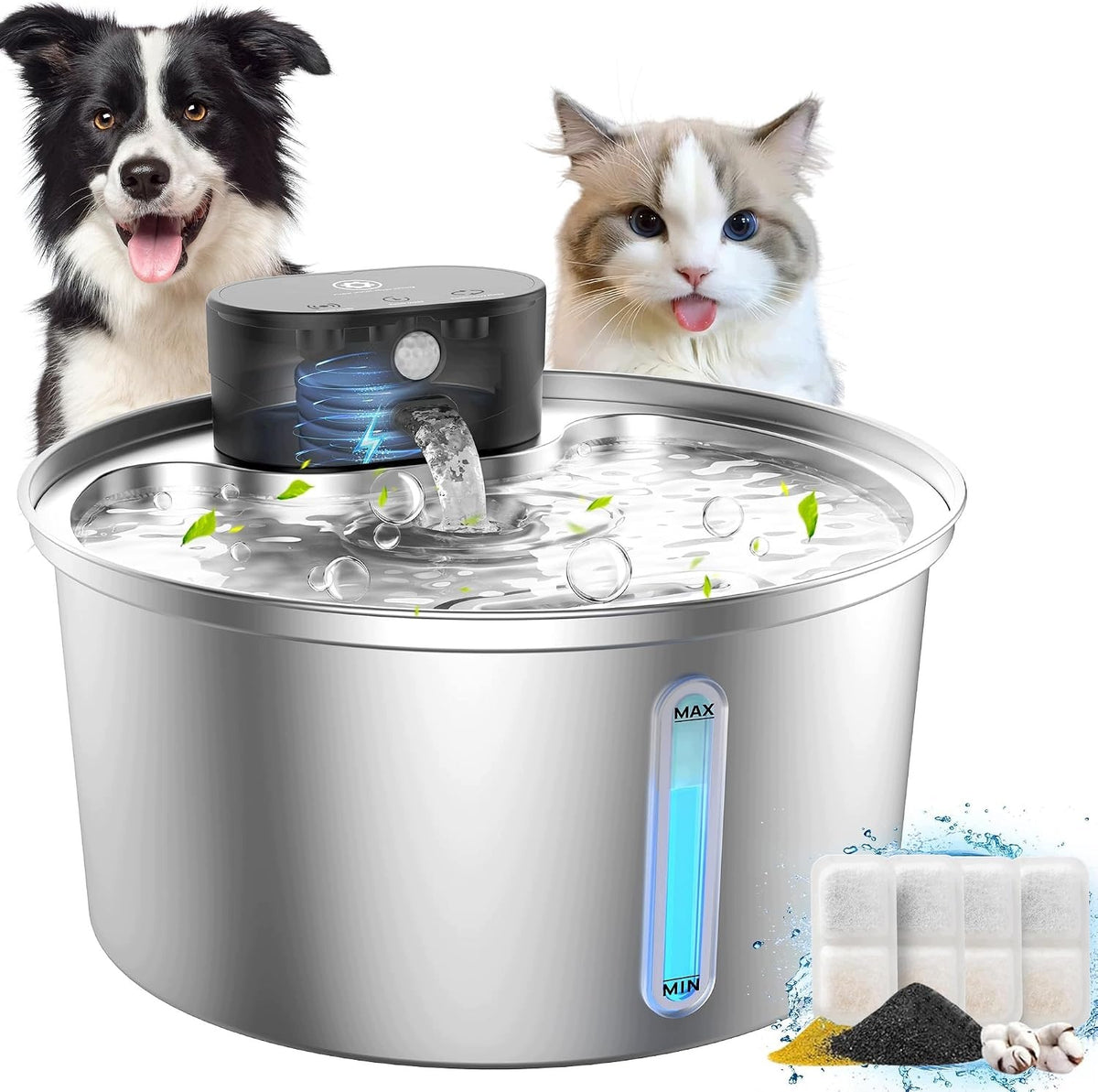 CAT AND DOG FOUNTAIN LARGE WATER BOWL WIRELESS 5000mAh DISPENSER