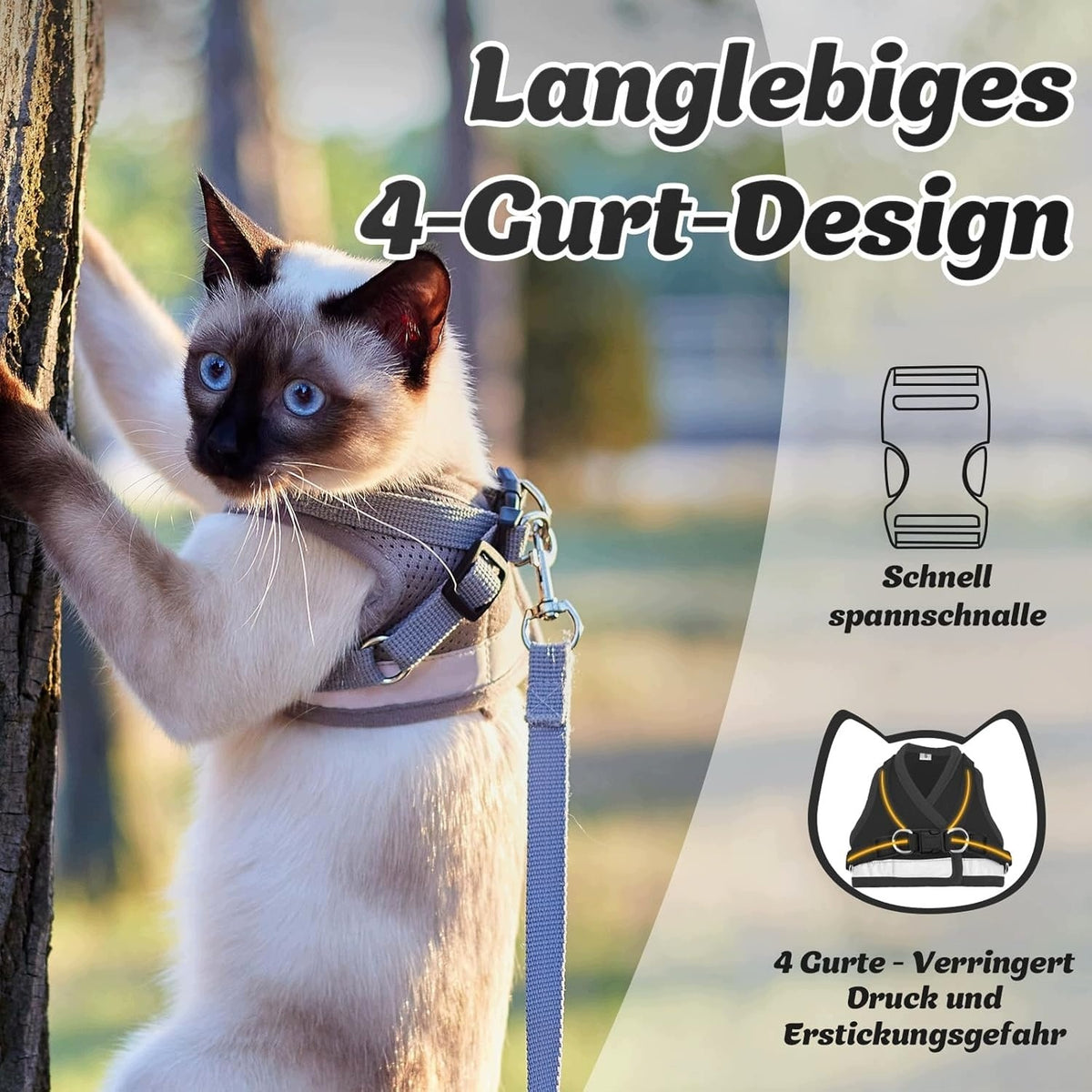 CAT AND DOG HARNESS SIZE S SOFT VEST BLACK REFLECTIVE Manufacturer code 5908040360366
