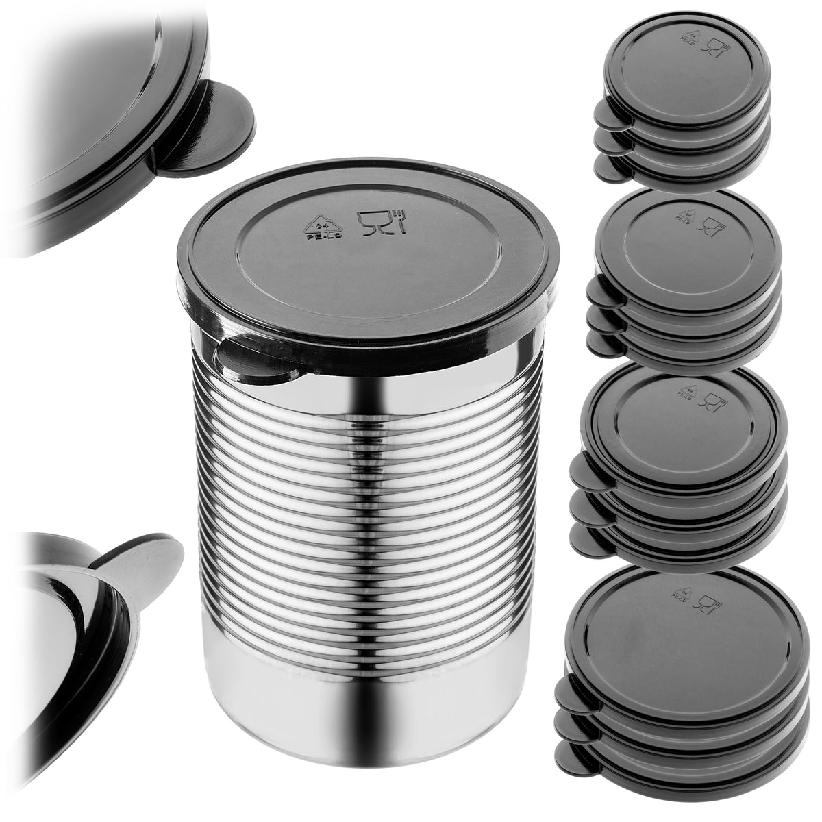 CAT ANIMAL DOG FOOD CAN LID VARIOUS SIZES 12 PIECES