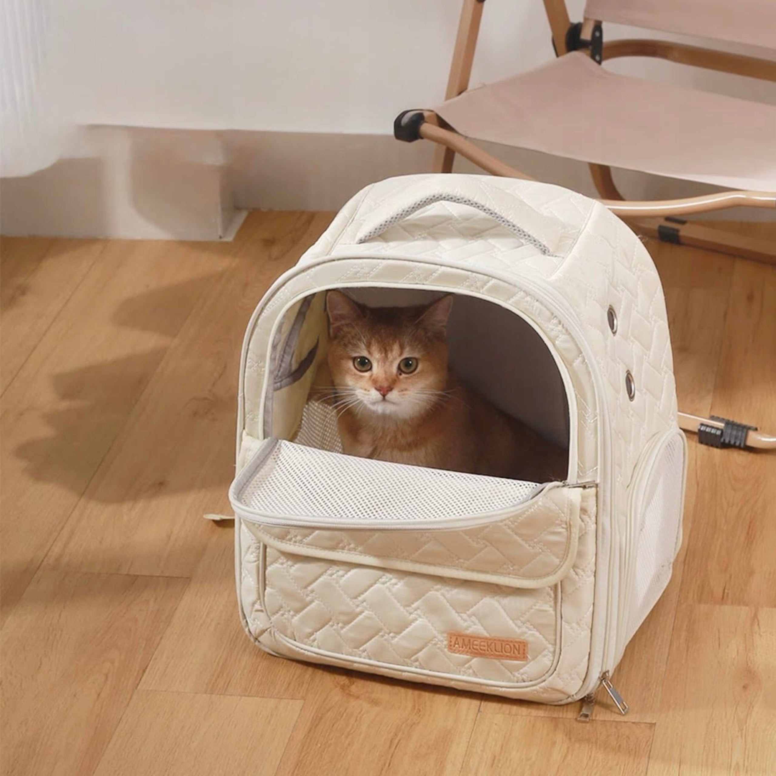 CAT BACKPACK BAG TRANSPORTER FOR CARRYING SMALL ANIMALS SIEMIEC Packaging status original