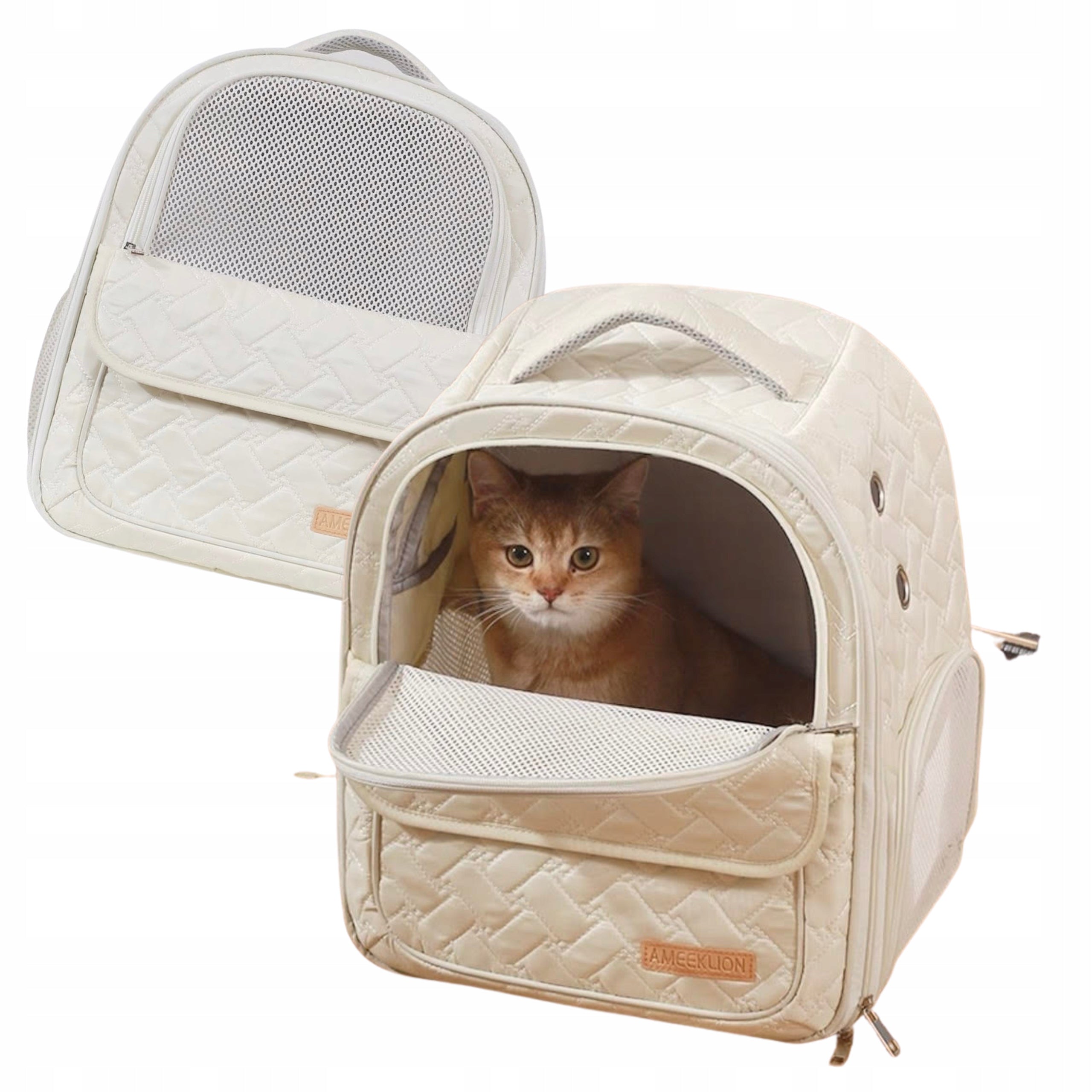 CAT BACKPACK BAG TRANSPORTER FOR CARRYING SMALL ANIMALS SIEMIEC
