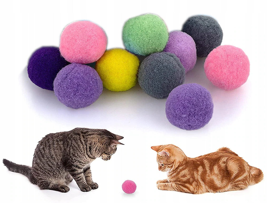CAT BALL 10 PCS SOFT QUIET PLUSH