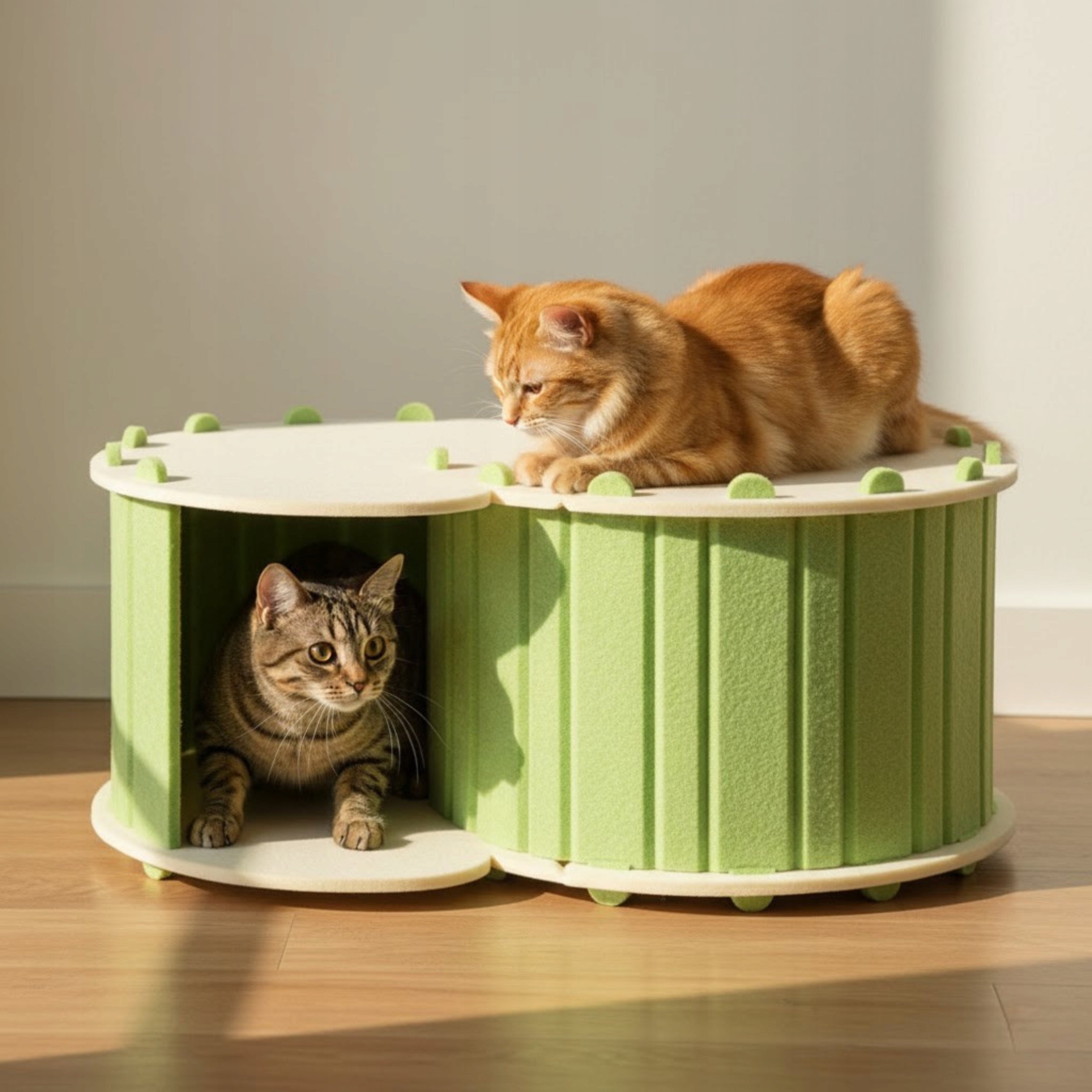 CAT BED BOOTH COTTAGE 58x39x29 cm WILL FIT TWO CATS SIEMIEC Brand SIEMIEC
