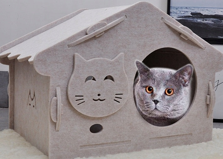 CAT BED COTTAGE BOOTH XL FELT Trade name LEGOWISKO DLA KOTA DOMEK BUDKA