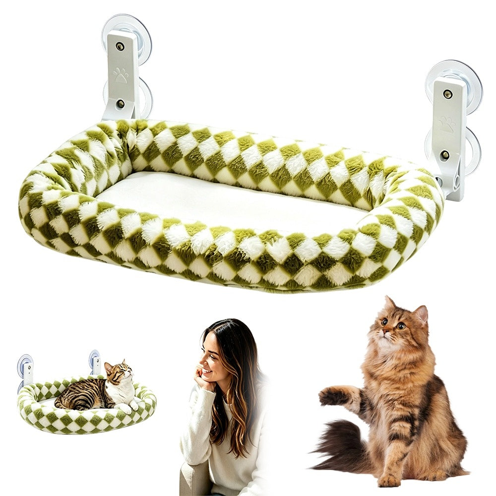 CAT BED FOR WINDOW 58X36CM WITH COTTON MATTRESS UP TO 18KG CAT