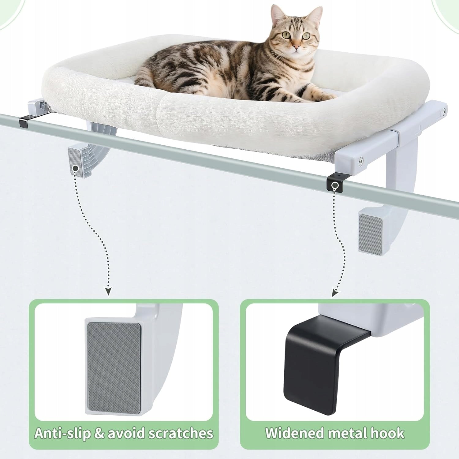 CAT BED FOR WINDOW HAMMOCK RADIATOR 18KG WITHOUT DRILLING Kind outdoor cat house