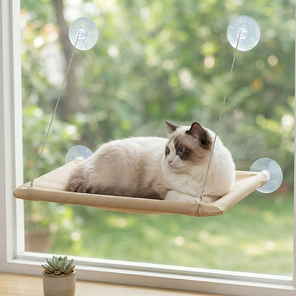 CAT BED FOR WINDOW SHELF WINDOW HAMMOCK WITH SUCTION CUPS 55X32 CM Manufacturer code 8GE4D5F