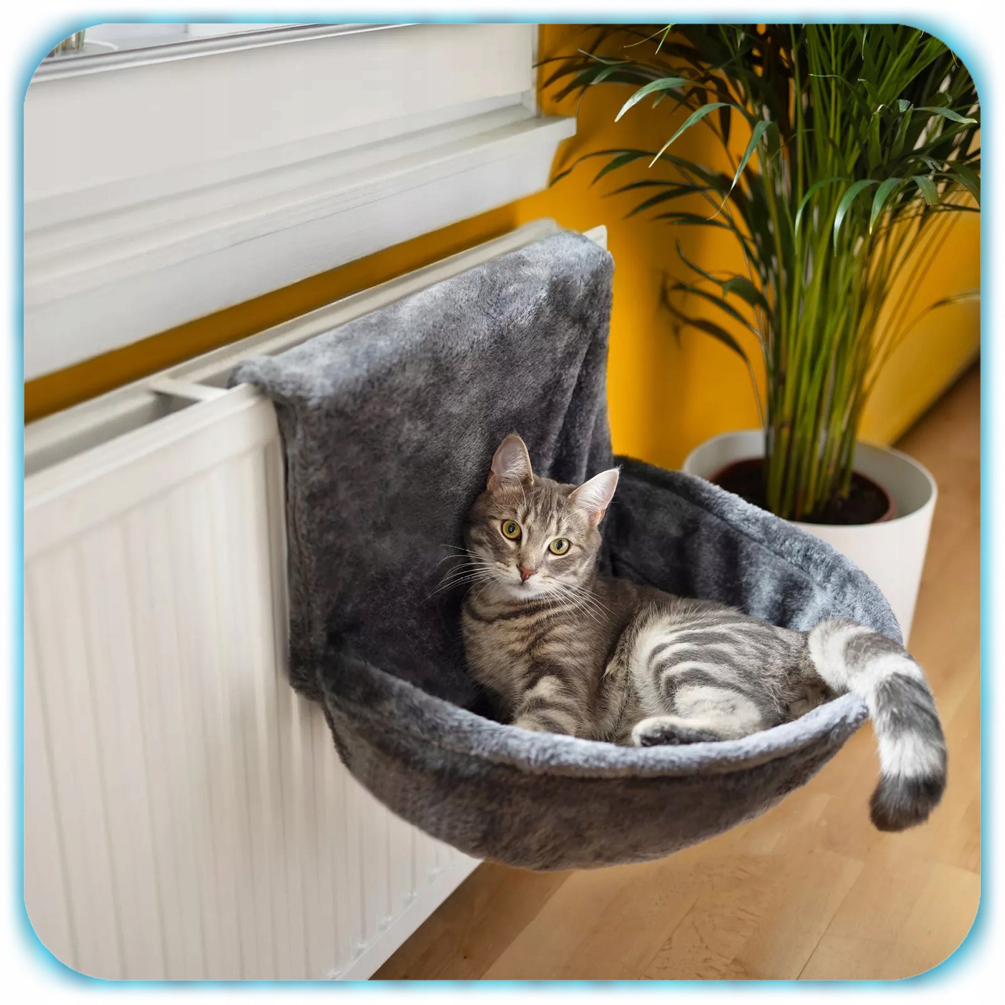 CAT BED HANGING RADIATOR HEATER HAMMOCK PLUSH BED 47x40 Product width 40 cm