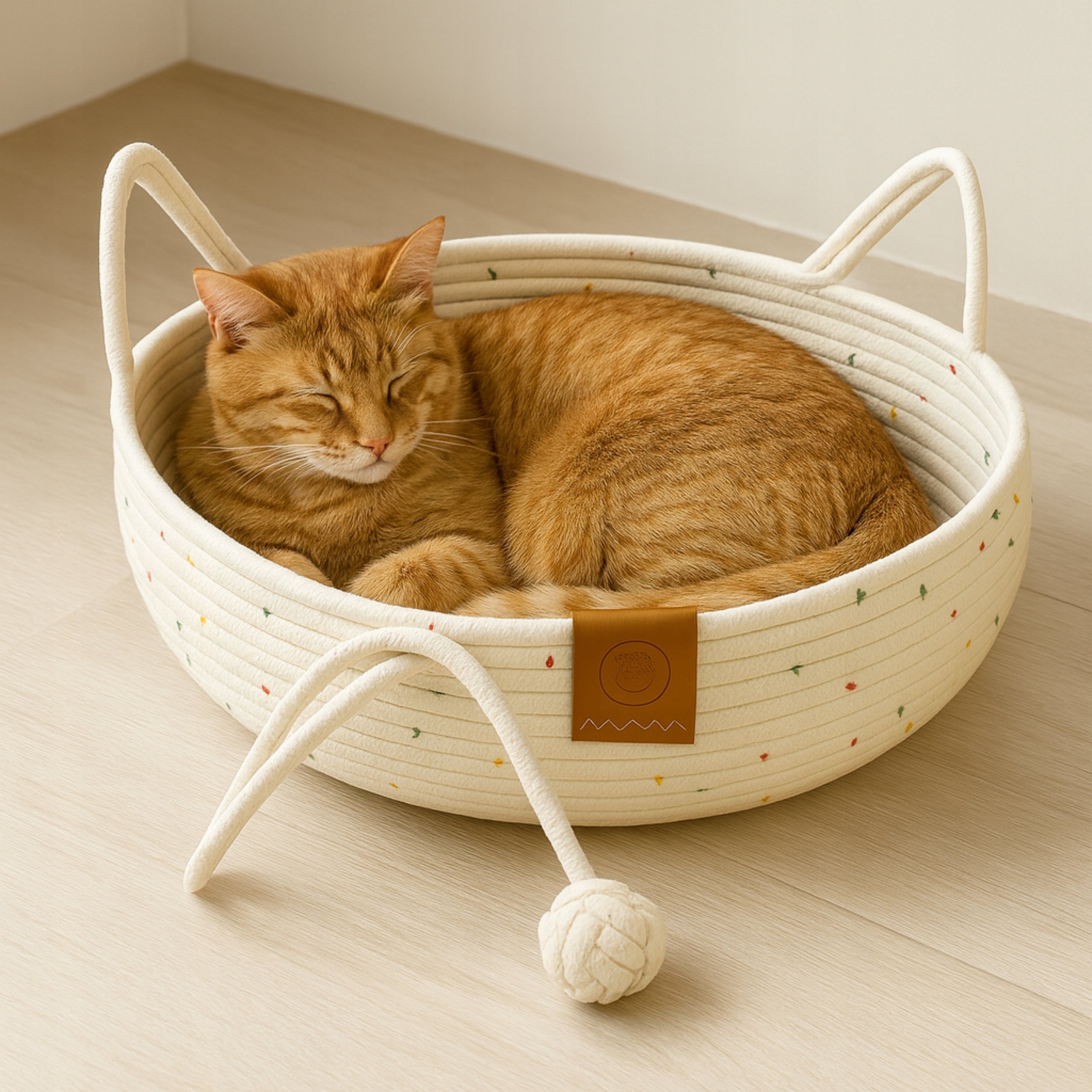 CAT BED LARGE 46X46 CM + SOFT BED / PILLOW SIEMIEC Brand SIEMIEC