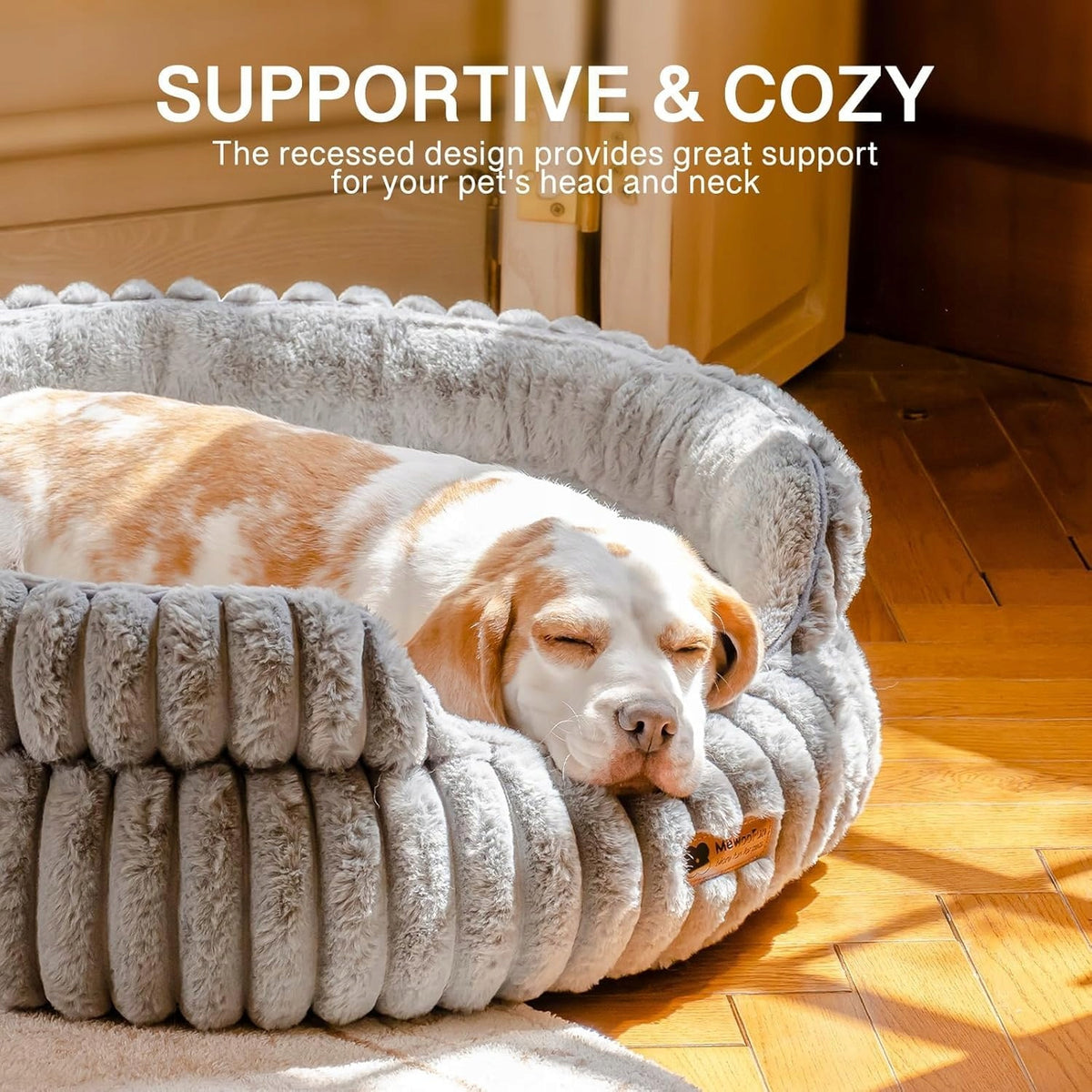 CAT BED ROUND SOFT WASHABLE CALMING UP TO 5 KG GREY EAN (GTIN) 5907092695907