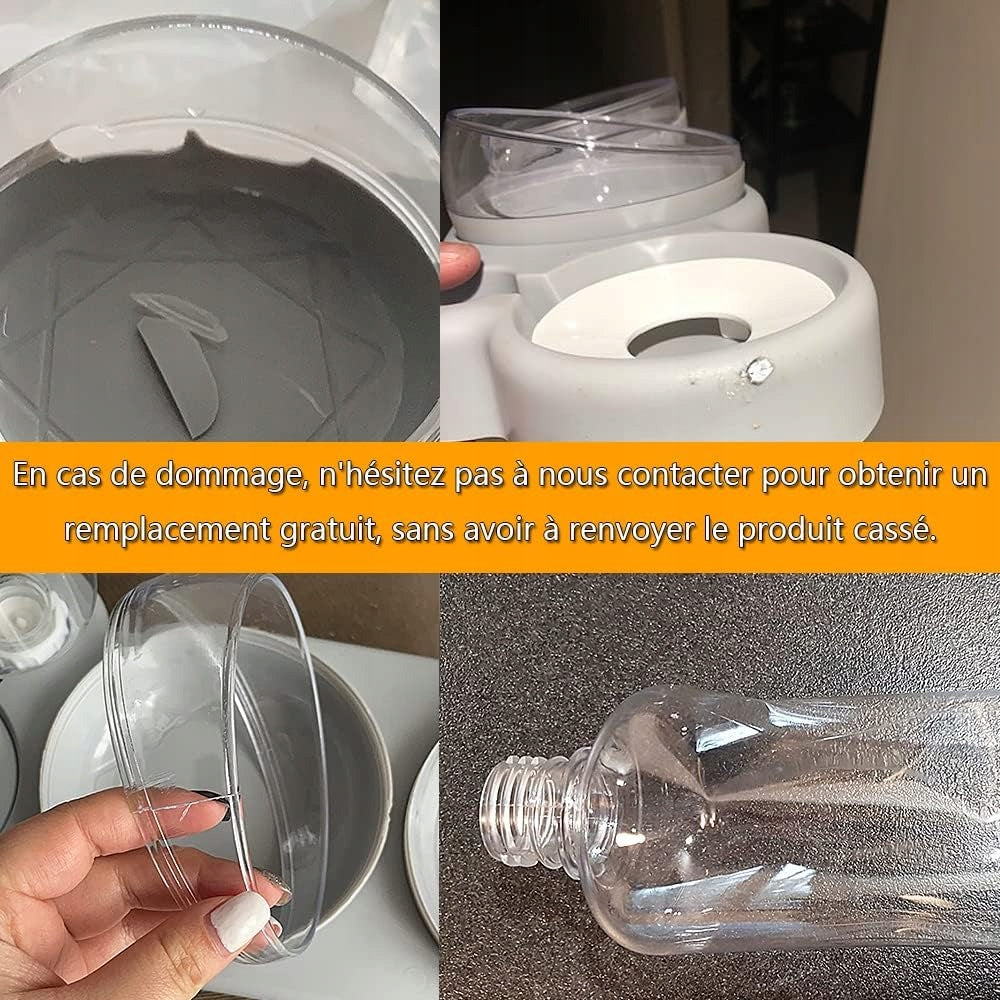 CAT BOWL 15° BOTTLE 500ML DOUBLE FOR SANDWICHES TWO FOOD SAFE Manufacturer code 0784121745575
