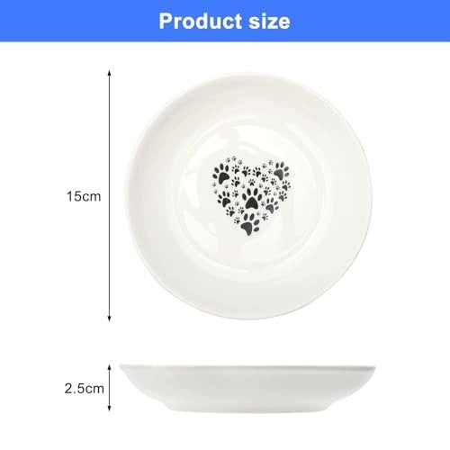 CAT BOWLS CERAMIC FLAT 15 X 15 X 2 5 CM 4 PCS Brand Adac