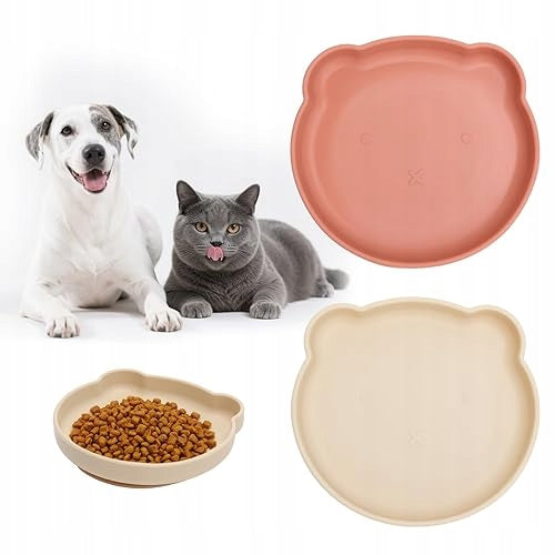 CAT BOWLS SILICONE ANTI SLIP WITH SUCTION CUP SET OF 2
