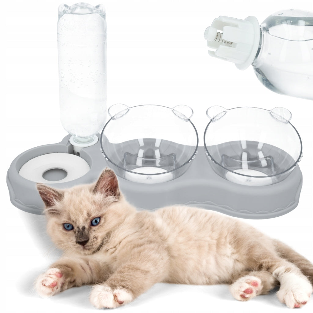 CAT BOWLS WITH AUTOMATIC DISPENSER XTECH Brand Xtech