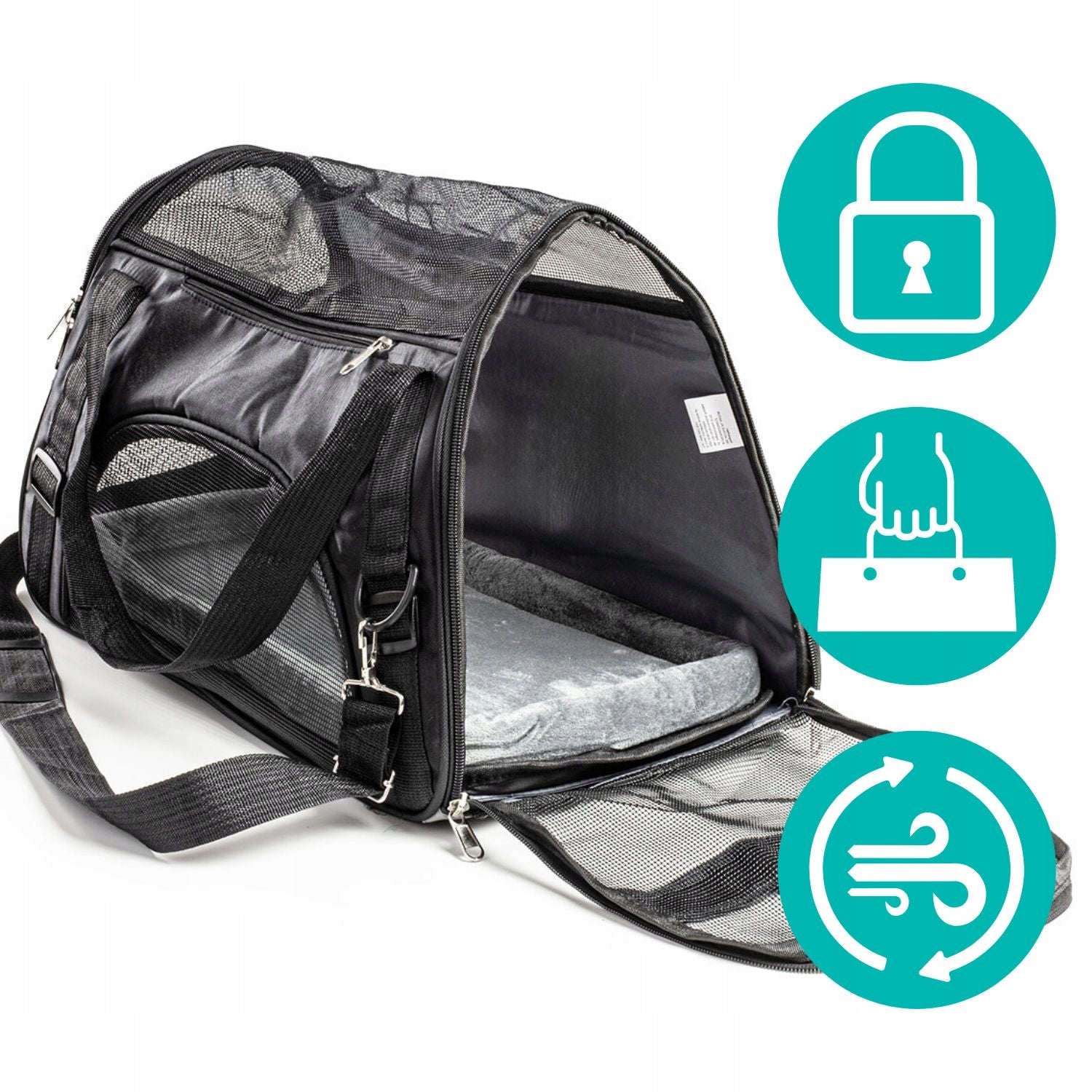 CAT CARRIER DOG RABBIT ANIMALS TRAVEL BAG SOFT ARM MAT Kind carrier