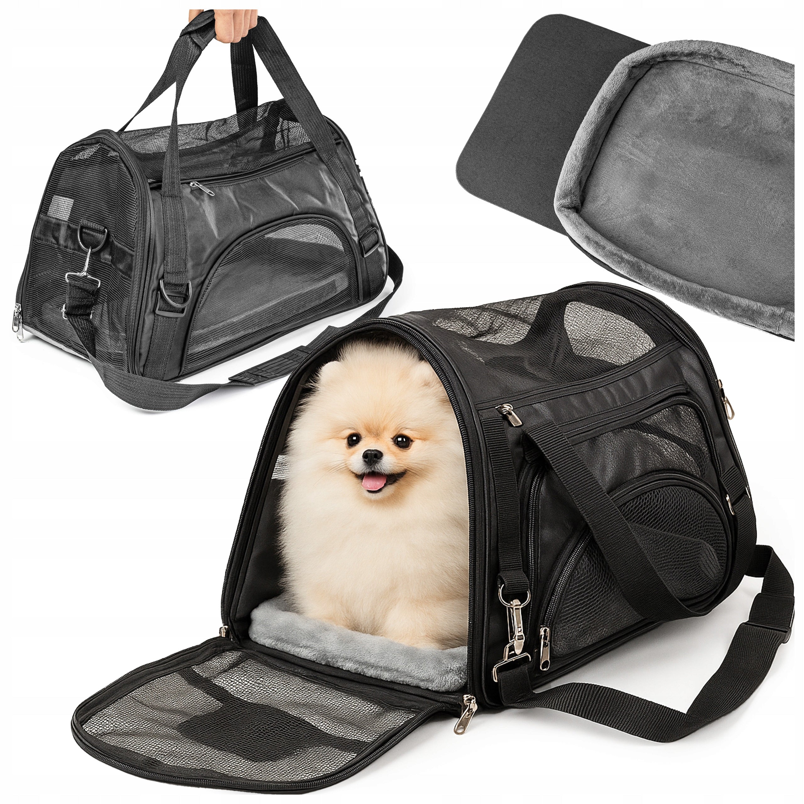 CAT CARRIER DOG RABBIT ANIMALS TRAVEL BAG SOFT ARM MAT