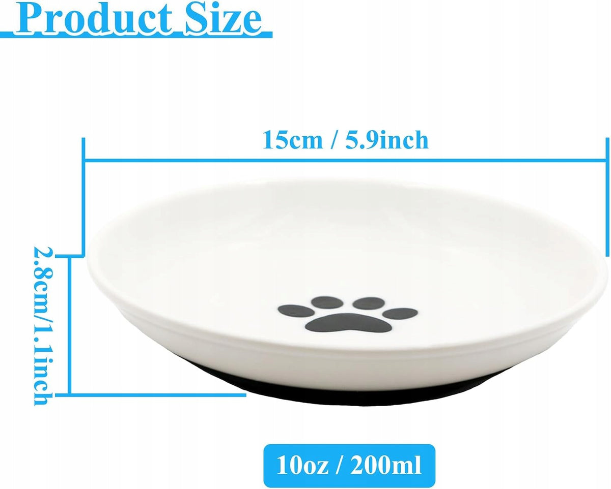 CAT CERAMIC BOWL WIDE NON-SLIP SILICONE BASE(R6) Manufacturer code Bez marki