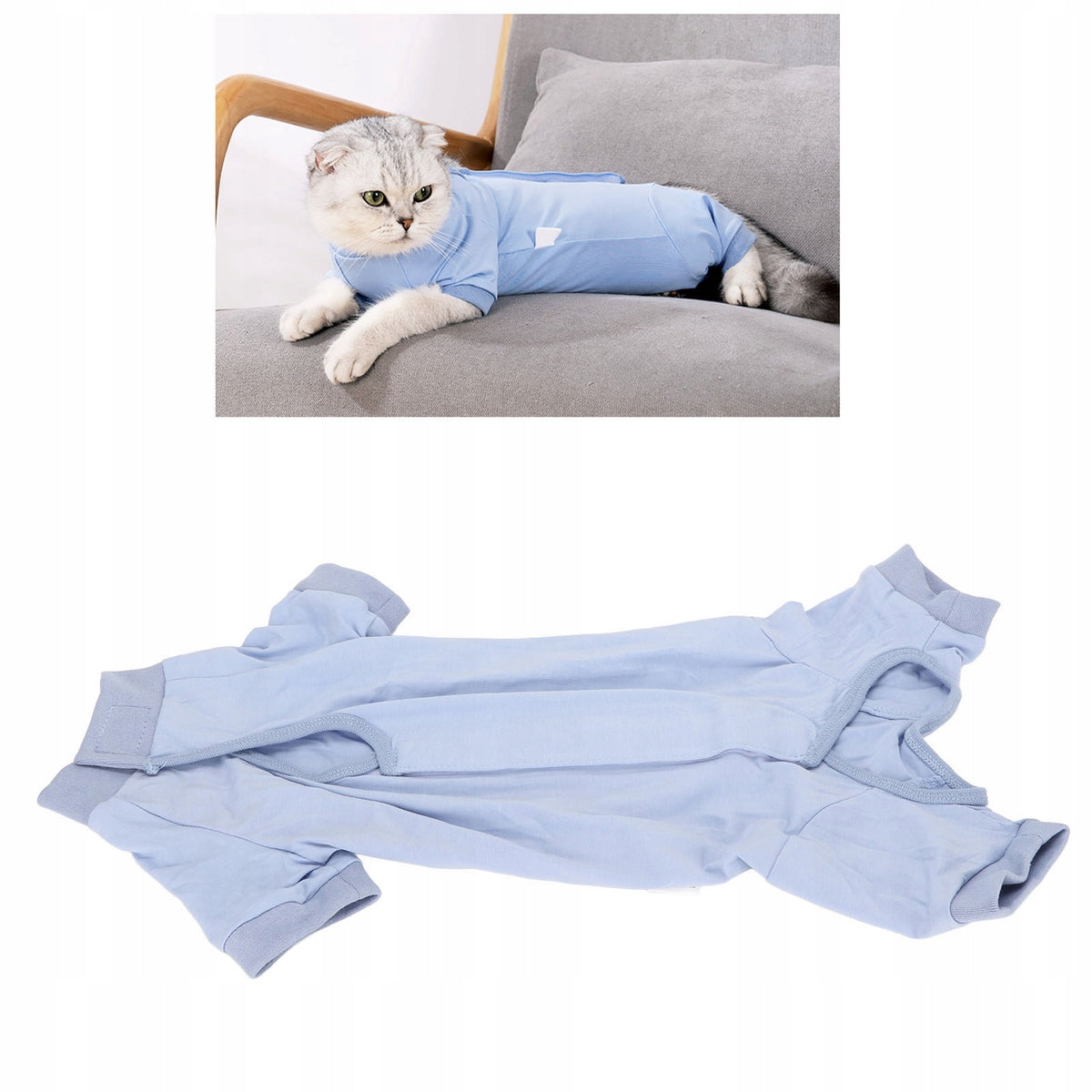 CAT CLOTHES TO PREVENT LICKING AFTER SURGERY – SIZE S