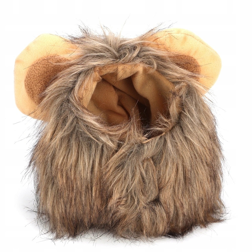 CAT CLOTHES WIG LION MANE ANIMAL CLOTHES DISGUISE COSTUME