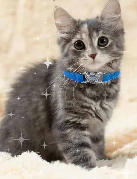 CAT COLLAR DOG YORK WITH HEART CRYSTALS DIAMONDS HEART VELOUR Manufacturer code Zdongwulingdangxiangquan1136