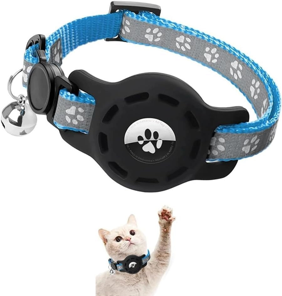 CAT COLLAR REFLECTIVE GPS ADJUSTABLE SAFETY CLASP