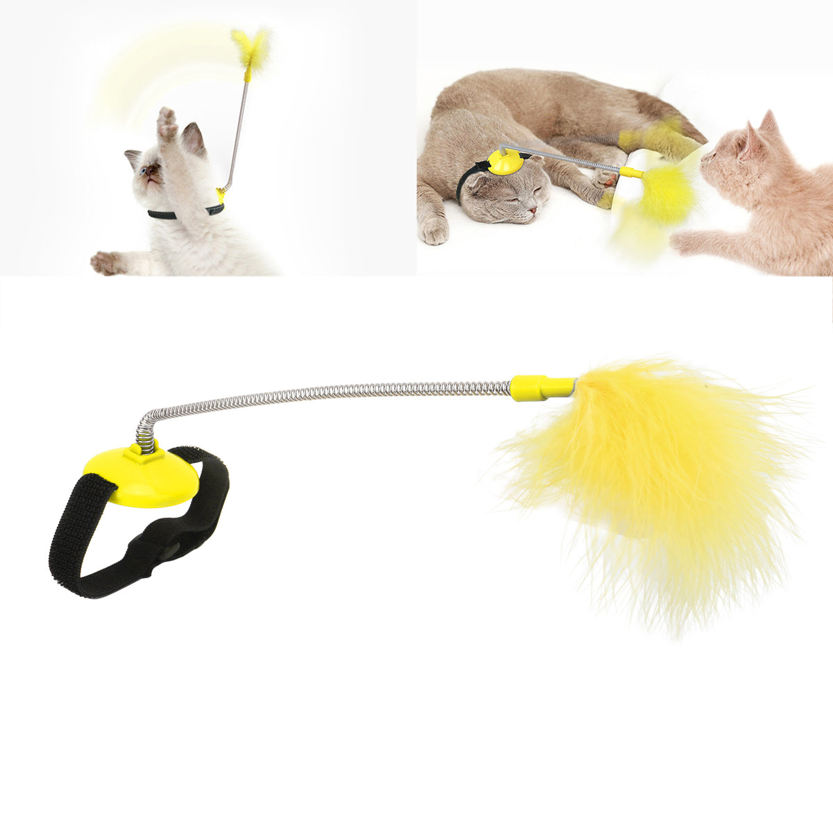 CAT COLLAR TEASER COLLAR WITH FEATHERS Packaging status original