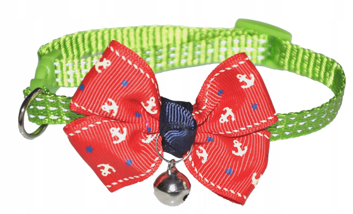 CAT COLLAR WITH BELL Bow Dog Rabbit Pet Adjustable