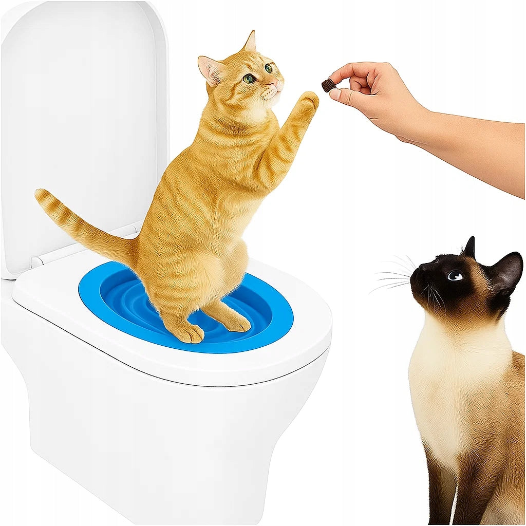 CAT COVER FOR TOILET LITTER BOX LEARNING TO USE TOILET