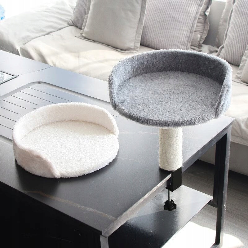 CAT DESK BED GREY SISAL POST IRON FRAME Product weight with unit packaging 1 kg