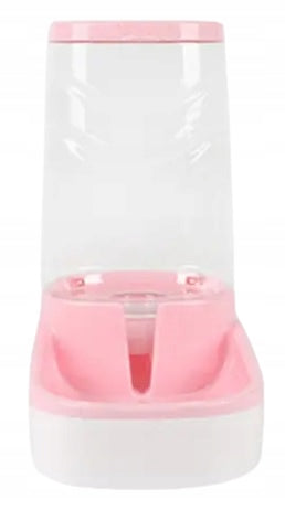 CAT DOG AUTOMATIC GRAVITY WATER FEEDER DISPENSER PINK Capacity 3.8 l