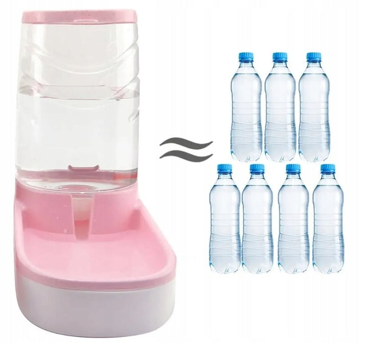CAT DOG AUTOMATIC GRAVITY WATER FEEDER DISPENSER PINK Material made from a synthetic material