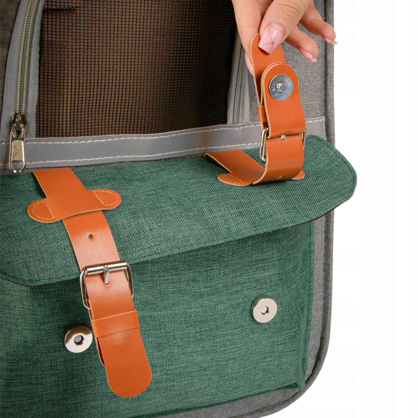 CAT DOG BACKPACK LIGHT NARROW WITH REFLECTIVE POCKETS AND VENTILATION Packaging status original