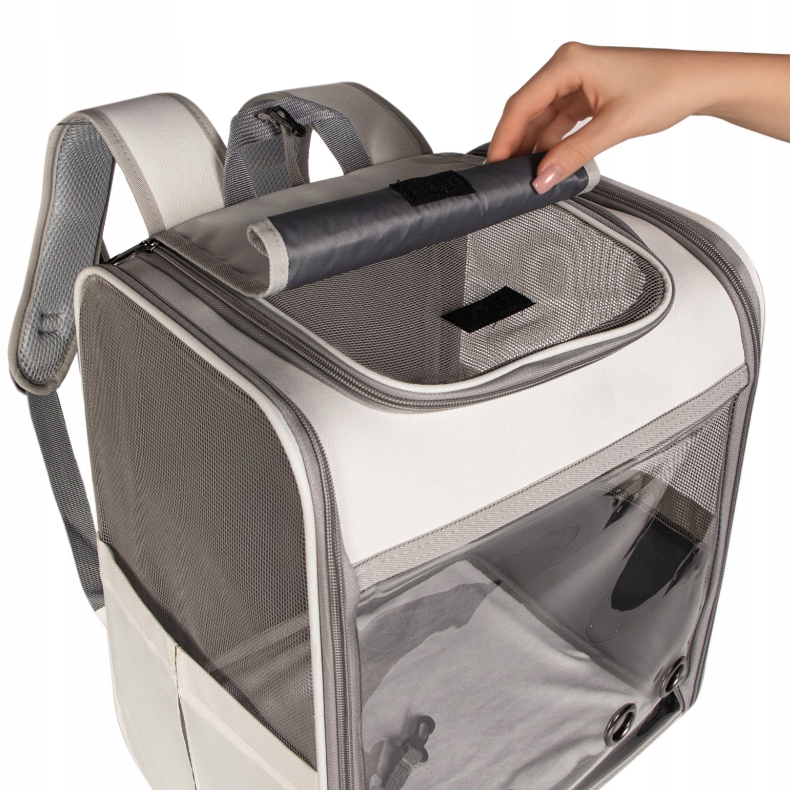 CAT DOG BACKPACK STRONG WITH WINDOW LEASH VENTILATION AND ROLLER BLIND Kind backpack