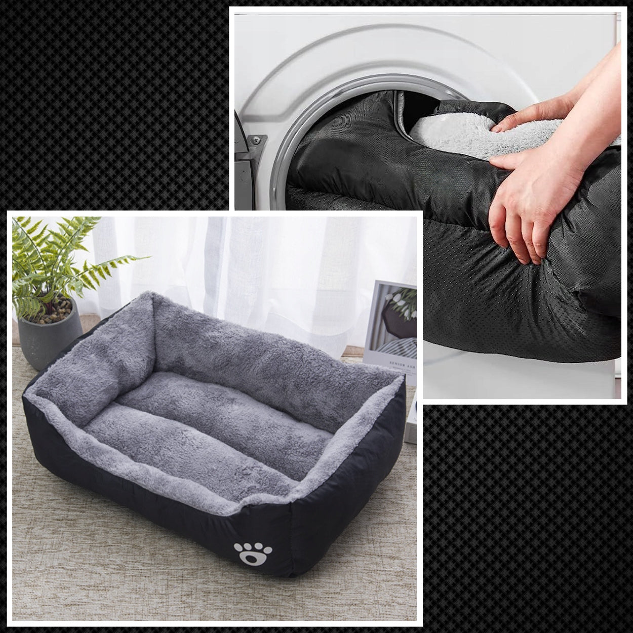 CAT DOG BED 70X55 XL WATERPROOF PILLOW PLAYPEN COUCH PILLOW Length 70 cm