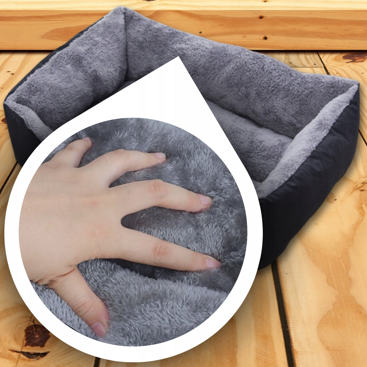 CAT DOG BED 90X70 XXL WATERPROOF PILLOW PLAYPEN PILLOW COUCH Product width 70 cm