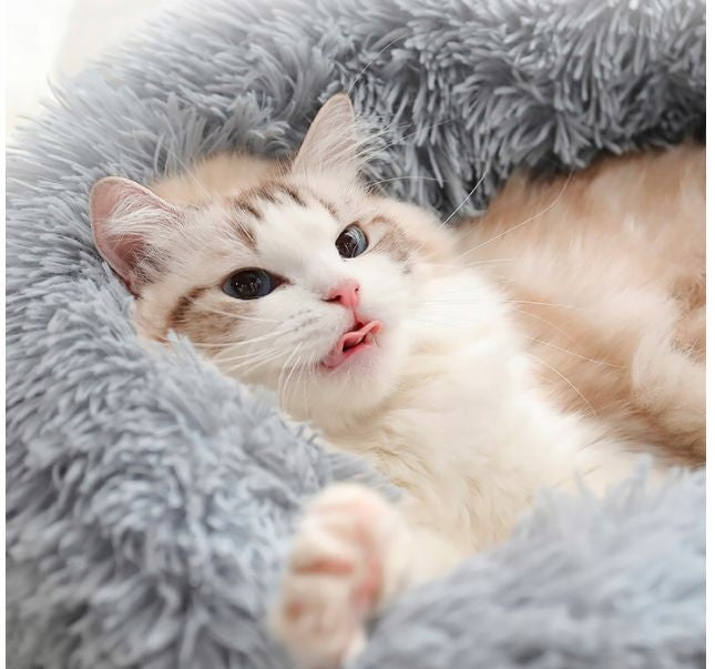 CAT DOG BED HAIRY FLUFFY PILLOW PLUSH PILLOW 80cm Model #7527