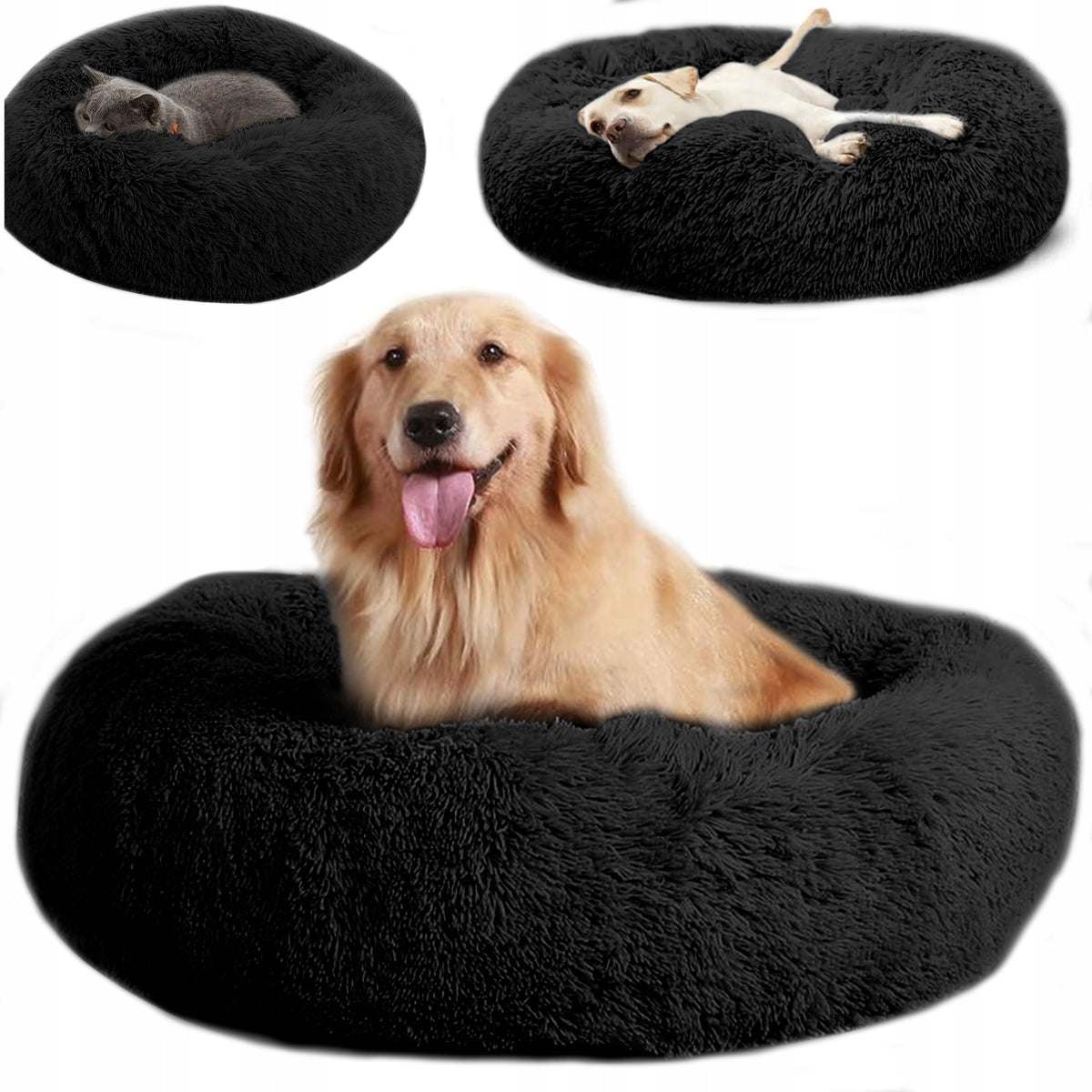 CAT DOG BED HAIRY SOFT BED WATERPROOF PILLOW