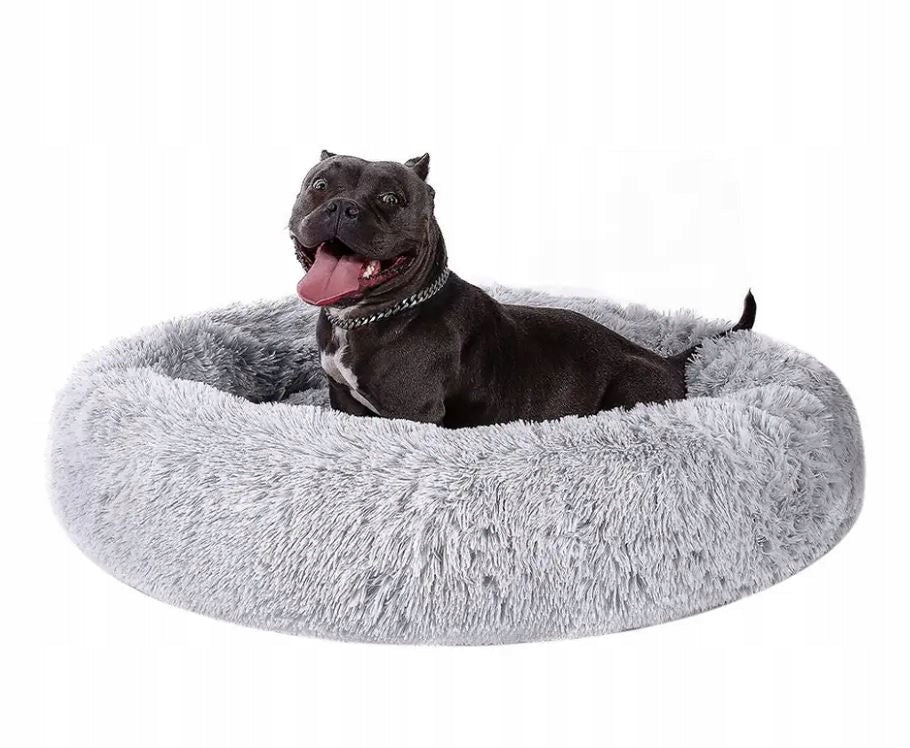 CAT DOG BED HAIRY SOFT BED WATERPROOF PLAYPEN PILLOW Length 60 cm