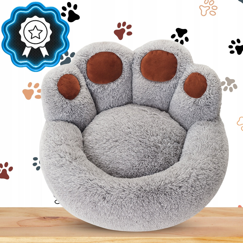 CAT DOG BED SOFT BED WATERPROOF SHAGGY PILLOW Manufacturer code 24/CP208/VulcanoGray
