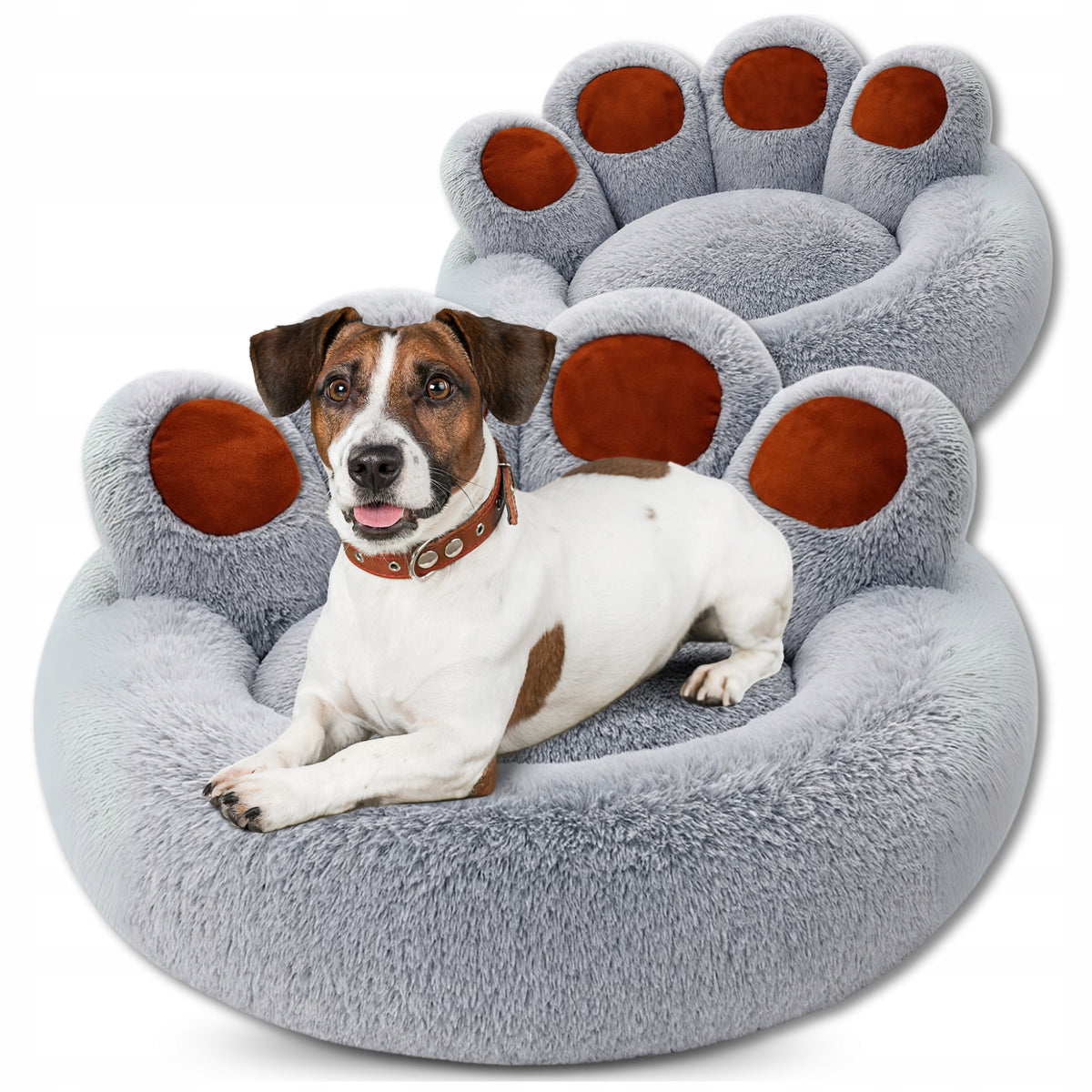 CAT DOG BED SOFT BED WATERPROOF SHAGGY PILLOW