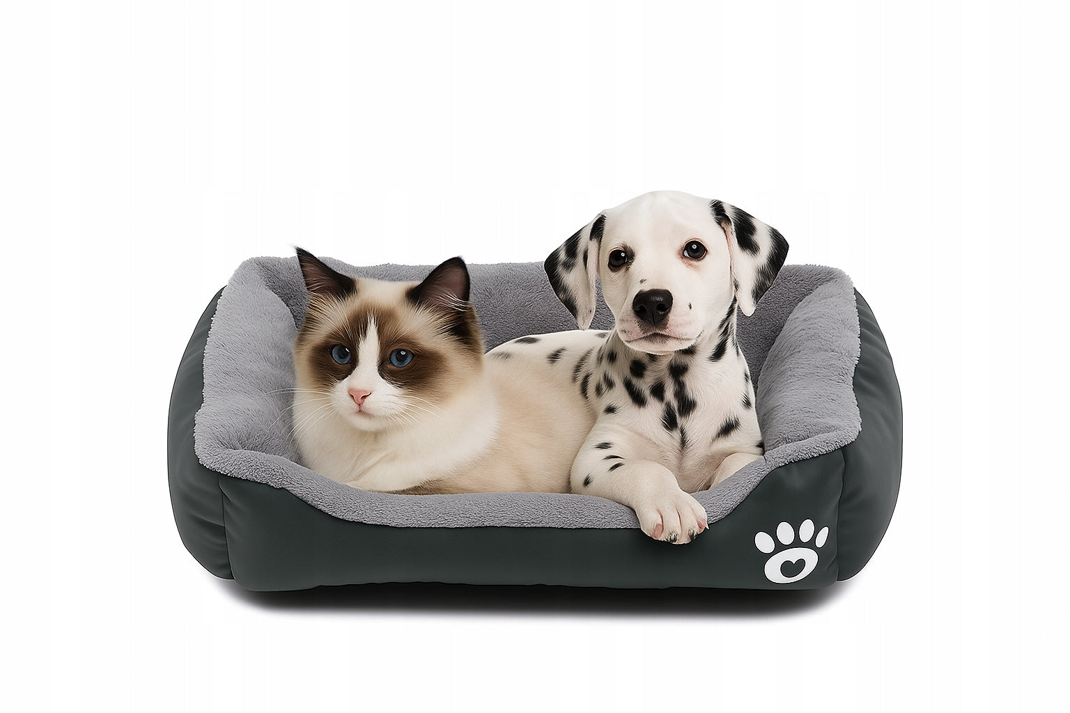 CAT DOG BED WATERPROOF SOFT 60x45cm SOFA PILLOW COUCH Color gray
