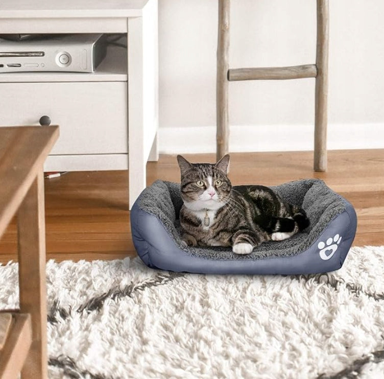 CAT DOG BED WATERPROOF SOFT 60x45cm SOFA PILLOW COUCH Model Legowisko dla psa 60x45 cm